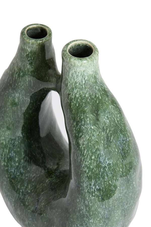 Light & Living Accessories Vase deco 21,5x11,5x30 cm KATHA ceramics petrol House of Isabella UK