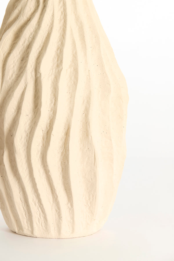 Light & Living Accessories Vase deco 21,5x21x76 cm VANIA ceramics cream House of Isabella UK
