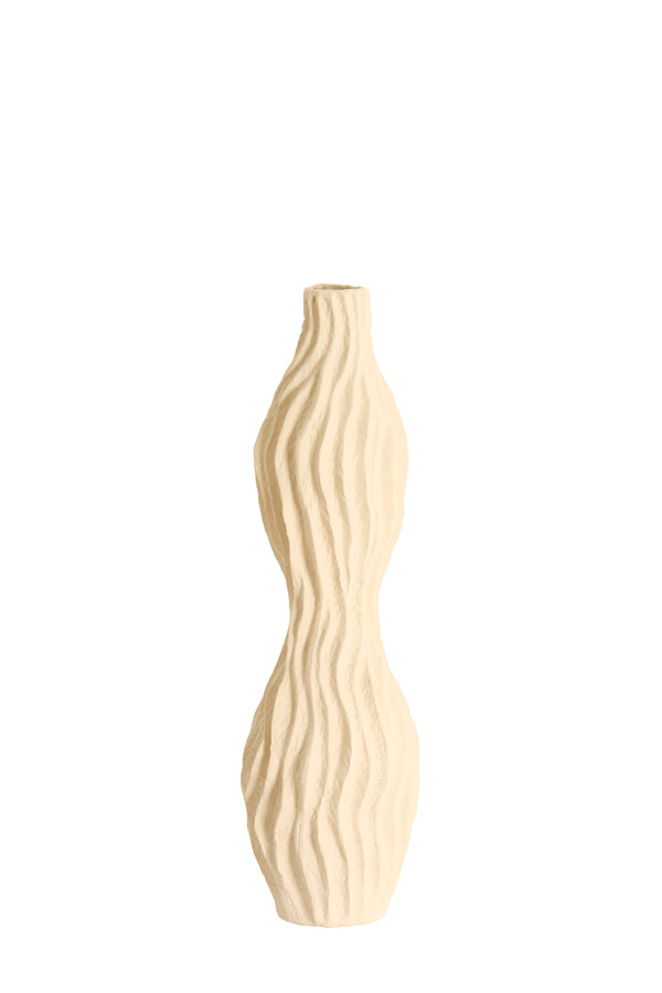 Light & Living Accessories Vase deco 21,5x21x76 cm VANIA ceramics cream House of Isabella UK