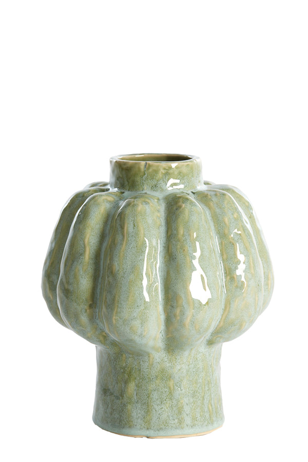 Light & Living Accessories Vase deco 21,5x25 cm ALIVERI ceramics mint green House of Isabella UK
