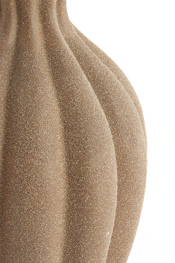 Light & Living Accessories Vase deco 21,5x40,5 cm SILLIAN ceramics matt brown House of Isabella UK