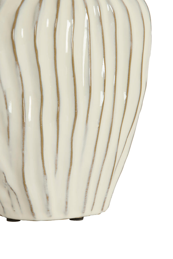 Light & Living Accessories Vase deco 21x13x25 cm VECHHIA ceramics cream House of Isabella UK