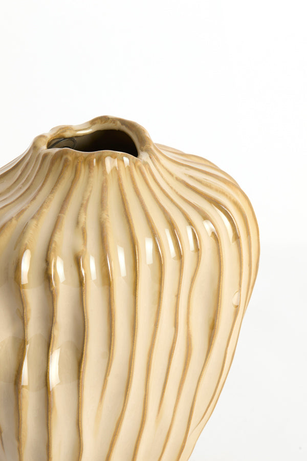 Light & Living Accessories Vase deco 21x13x25 cm VECHHIA ceramics light brown House of Isabella UK