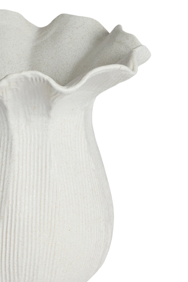 Light & Living Accessories Vase deco 21x19 cm ZENORA ceramics matt cream House of Isabella UK