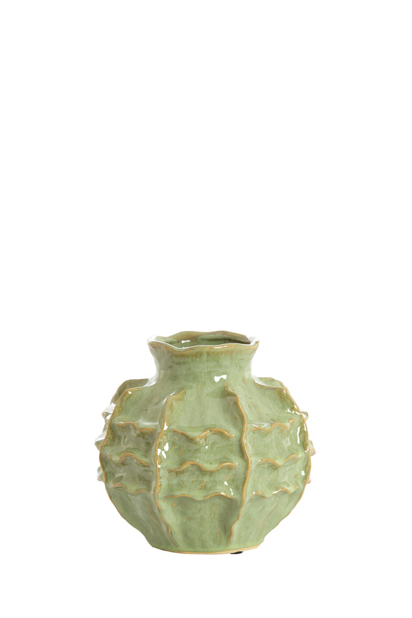Light & Living Accessories Vase deco 21x20 cm LOSETO ceramics green House of Isabella UK