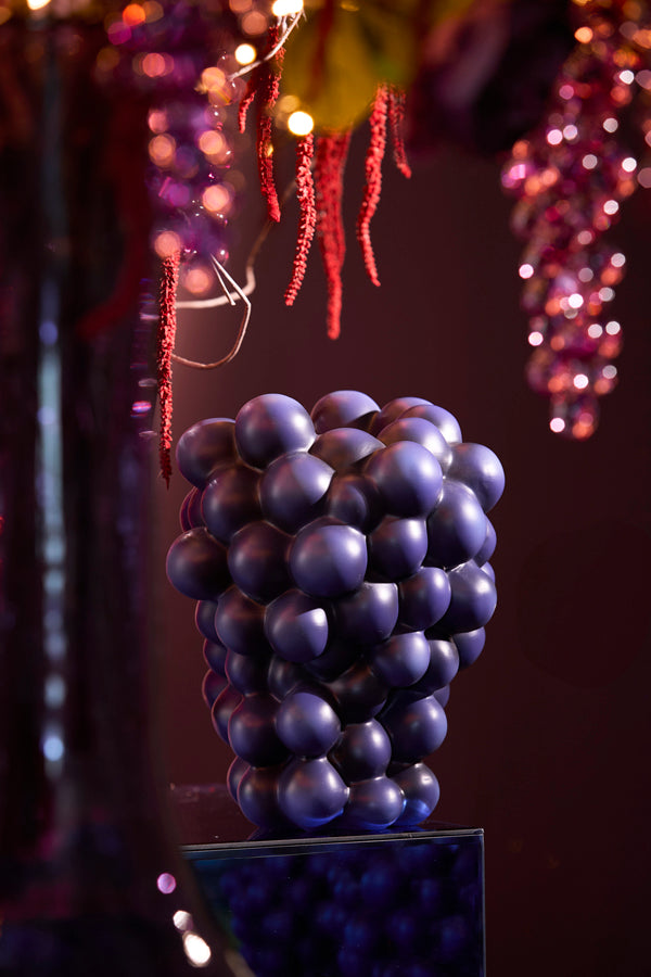 Light & Living Accessories Vase deco 21x20x25,5 cm GRAPES dark blue-purple House of Isabella UK