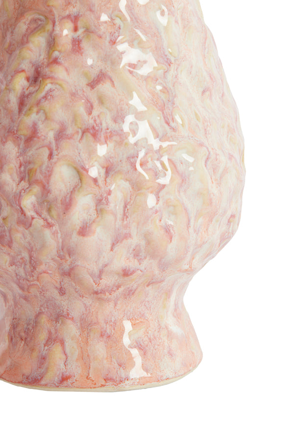 Light & Living Accessories Vase deco 21x26 cm MUNNAR ceramics coral House of Isabella UK