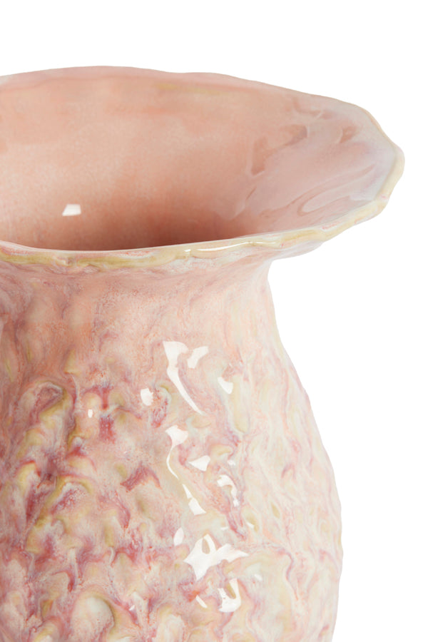 Light & Living Accessories Vase deco 21x26 cm MUNNAR ceramics coral House of Isabella UK
