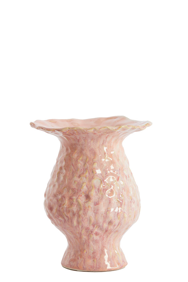 Light & Living Accessories Vase deco 21x26 cm MUNNAR ceramics coral House of Isabella UK