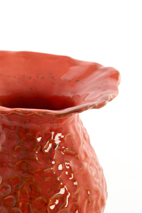 Light & Living Accessories Vase deco 21x26 cm MUNNAR ceramics orange House of Isabella UK