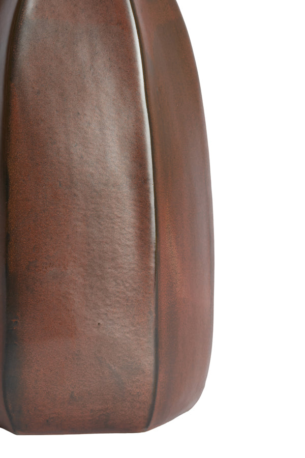 Light & Living Accessories Vase deco 21x37 cm SERRA ceramics matt dark red-brown House of Isabella UK