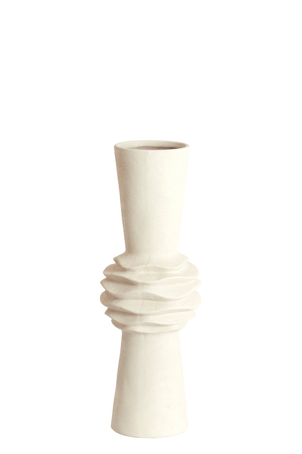 Light & Living Accessories Vase deco 21x60 cm OLIVORA ceramics cream House of Isabella UK