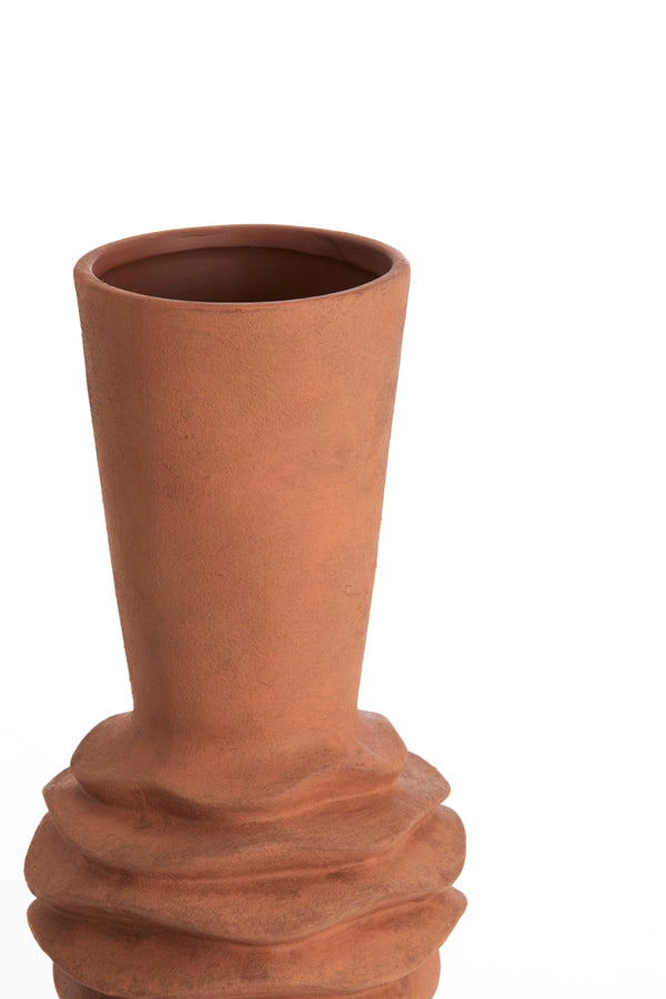 Light & Living Accessories Vase deco 21x60 cm OLIVORA ceramics terra House of Isabella UK
