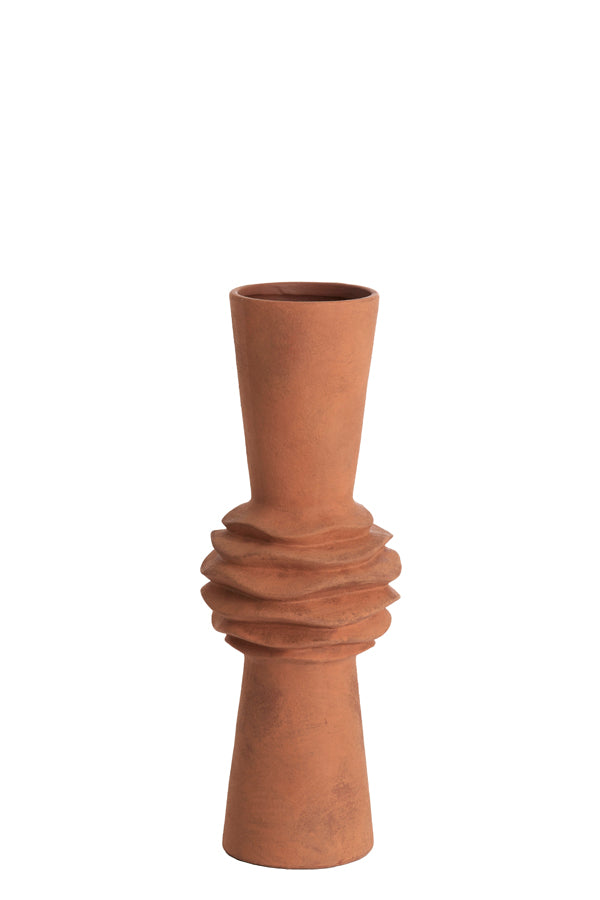 Light & Living Accessories Vase deco 21x60 cm OLIVORA ceramics terra House of Isabella UK