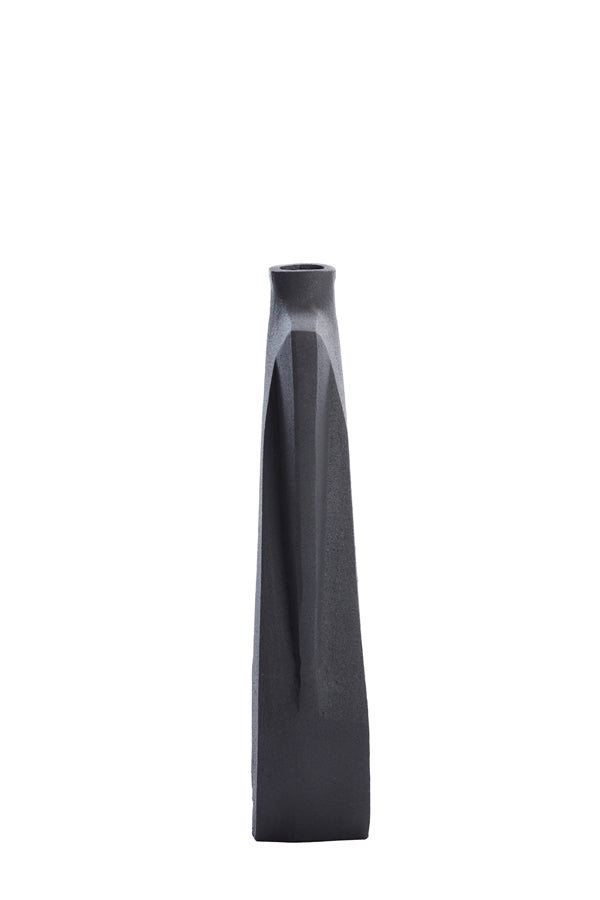Light & Living Accessories Vase deco 21x7,5x41 cm MAKAHA matt black House of Isabella UK