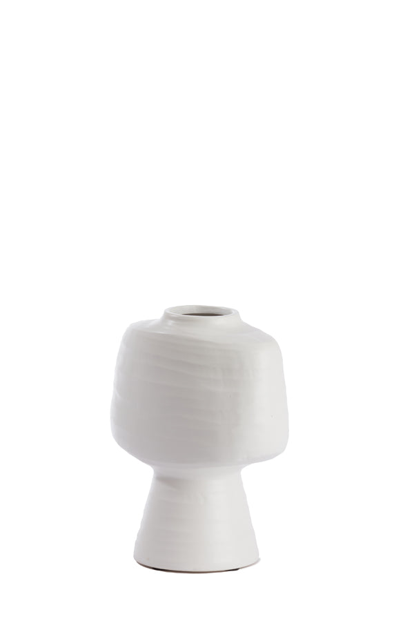 Light & Living Accessories Vase deco 22,5x14,5x28,5 cm GANDORO ceramics matt cream House of Isabella UK