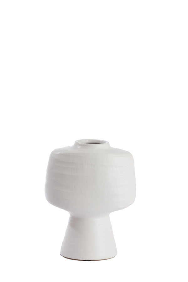 Light & Living Accessories Vase deco 22,5x14,5x28,5 cm GANDORO ceramics matt cream House of Isabella UK