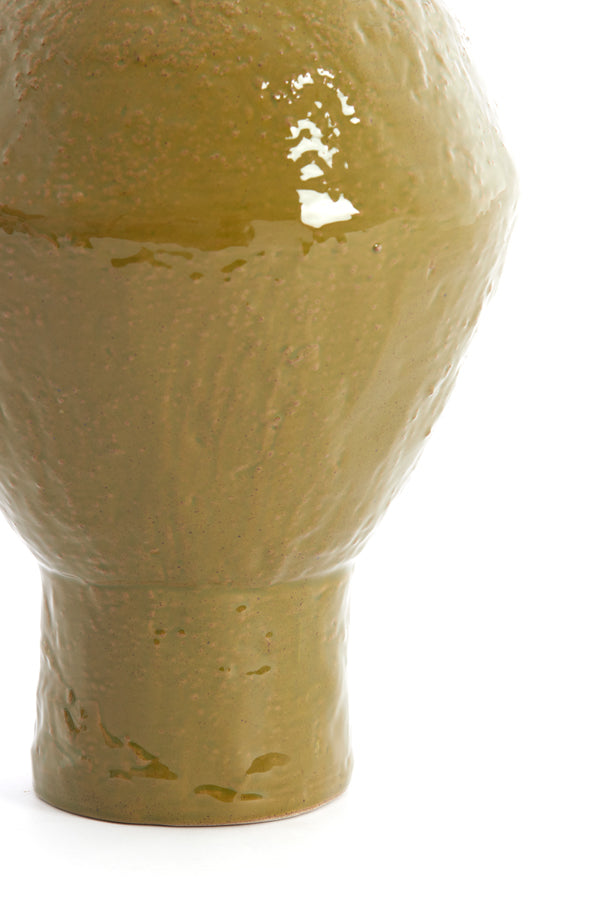 Light & Living Accessories Vase deco 22,5x33 cm VASORA ceramics shiny olive green House of Isabella UK