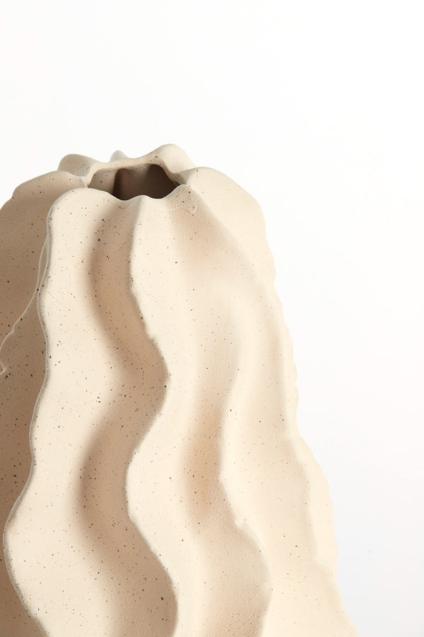 Light & Living Accessories Vase deco 22,5x37,5 cm NELANI ceramics matt cream House of Isabella UK