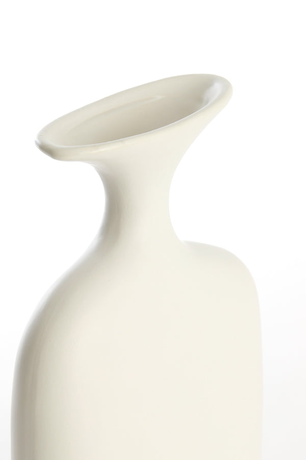 Light & Living Accessories Vase deco 22,5x8x27 cm TROVO ceramics white House of Isabella UK