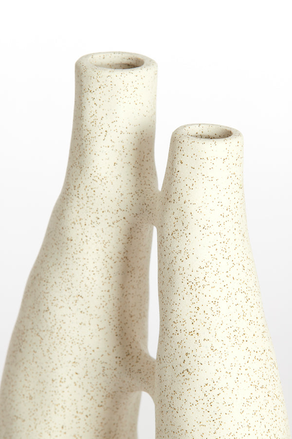 Light & Living Accessories Vase deco 22x11x41 cm KATHA ceramics matt cream House of Isabella UK