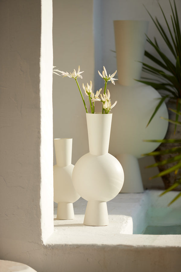Light & Living Accessories Vase deco 22x14x40 cm KAVANDU cream House of Isabella UK