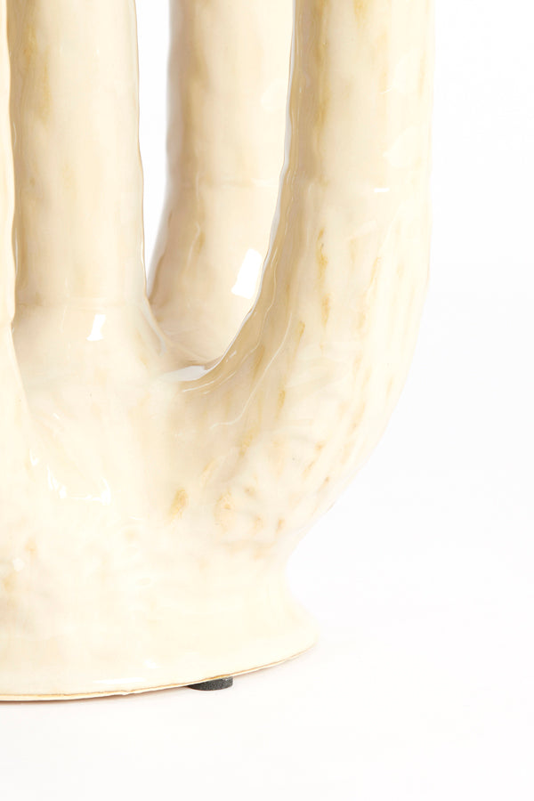 Light & Living Accessories Vase deco 22x16,5x30 cm LEONJO ceramics sand-beige House of Isabella UK