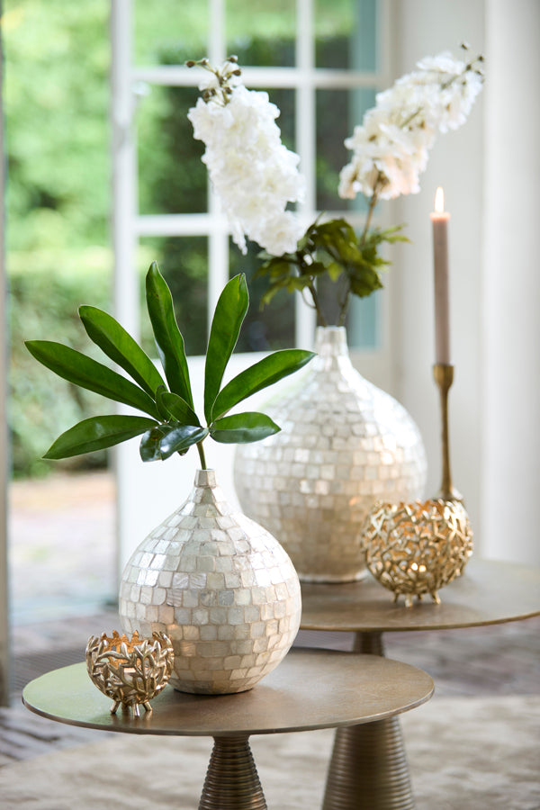 Light & Living Accessories Vase deco 22x25 cm ELORZA cream House of Isabella UK