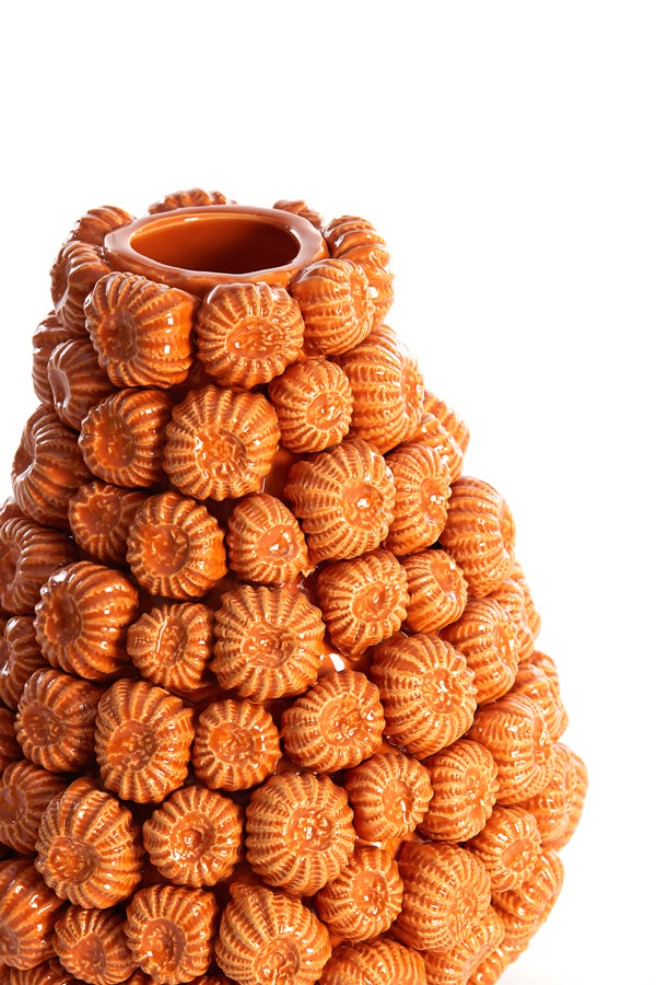 Light & Living Accessories Vase deco 22x27 cm FALIRO ceramics orange House of Isabella UK
