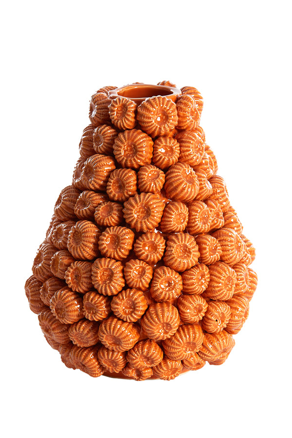 Light & Living Accessories Vase deco 22x27 cm FALIRO ceramics orange House of Isabella UK