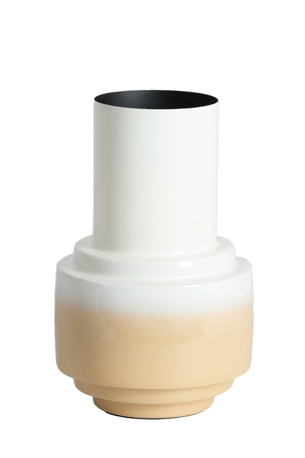 Light & Living Accessories Vase deco 22x33,5 cm CARIMA cream+beige House of Isabella UK