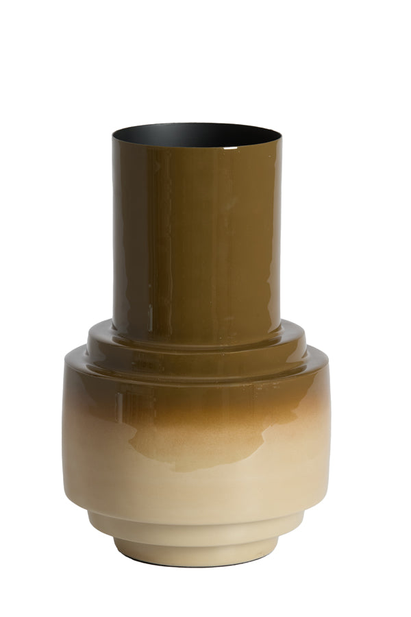 Light & Living Accessories Vase deco 22x33,5 cm CARIMA dark brown+sand House of Isabella UK