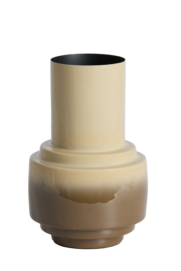 Light & Living Accessories Vase deco 22x33,5 cm CARIMA taupe+dark brown House of Isabella UK
