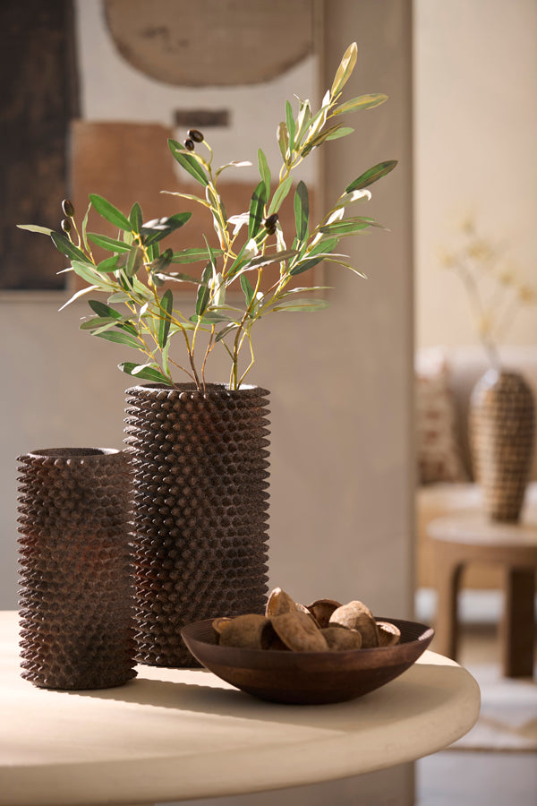 Light & Living Accessories Vase deco 22x40 cm CALDRAS dark brown House of Isabella UK
