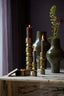 Light & Living Accessories Vase deco 22x40 cm SINDO shiny dark olive green+black House of Isabella UK