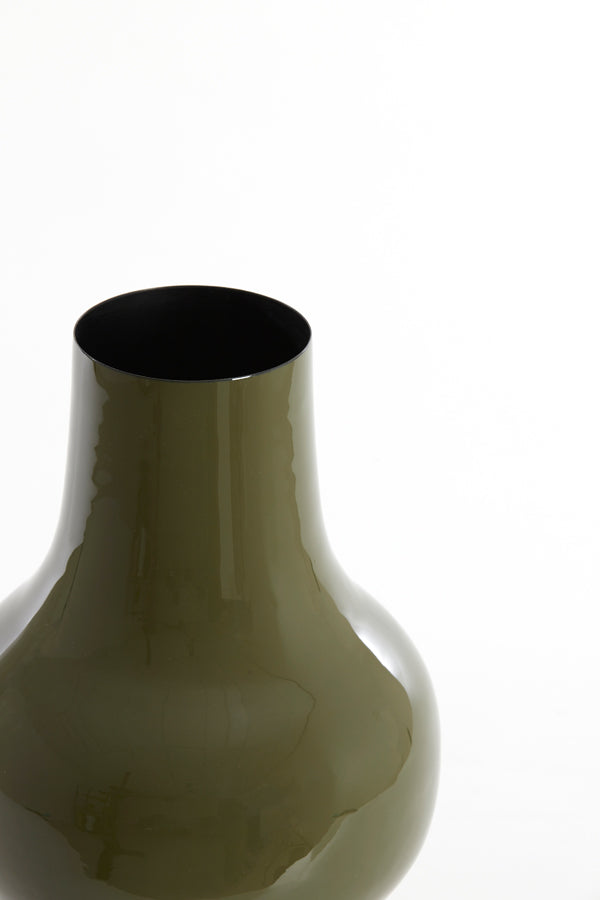 Light & Living Accessories Vase deco 22x40 cm SINDO shiny dark olive green House of Isabella UK