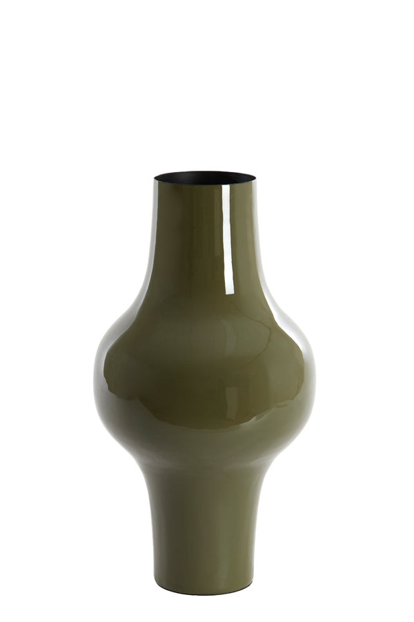 Light & Living Accessories Vase deco 22x40 cm SINDO shiny dark olive green House of Isabella UK
