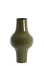 Light & Living Accessories Vase deco 22x40 cm SINDO shiny dark olive green House of Isabella UK