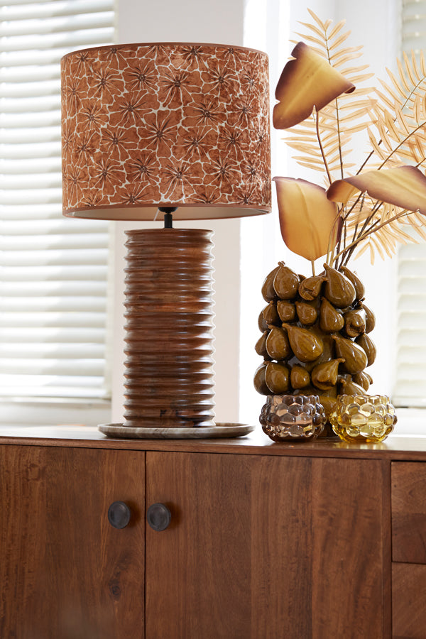 Light & Living Accessories Vase deco 23,5x23x32,5 cm NATALIA ceramics yellow-brown House of Isabella UK