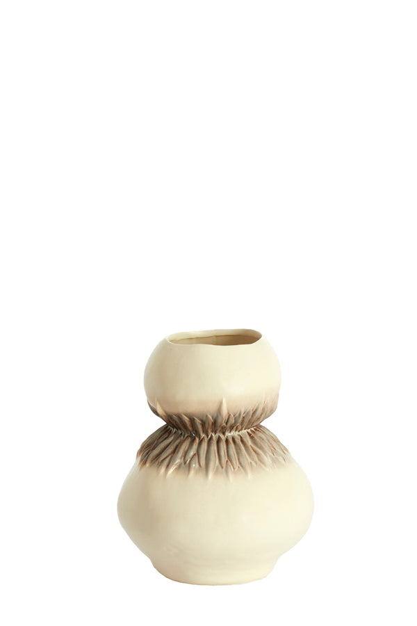 Light & Living Accessories Vase deco 23,5x29,5 cm AVERA ceramics cream-brown House of Isabella UK