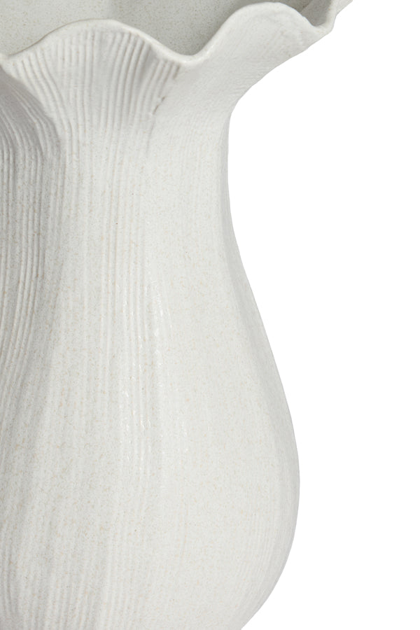 Light & Living Accessories Vase deco 23,5x30,5 cm ZENORA ceramics matt cream House of Isabella UK