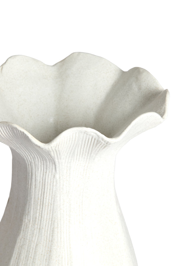Light & Living Accessories Vase deco 23,5x30,5 cm ZENORA ceramics matt cream House of Isabella UK