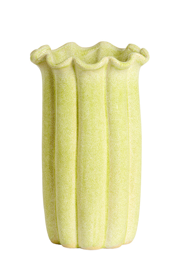 Light & Living Accessories Vase deco 23,5x38 cm SEDONI ceramics light green House of Isabella UK