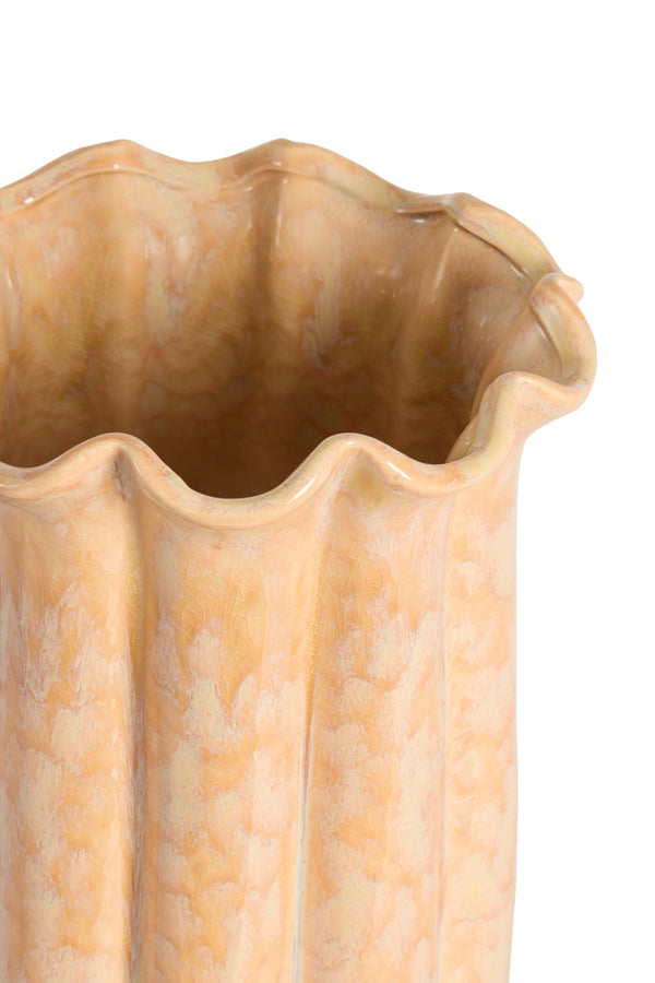 Light & Living Accessories Vase deco 23,5x38 cm SEDONI ceramics light peach House of Isabella UK
