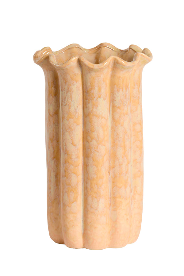 Light & Living Accessories Vase deco 23,5x38 cm SEDONI ceramics light peach House of Isabella UK
