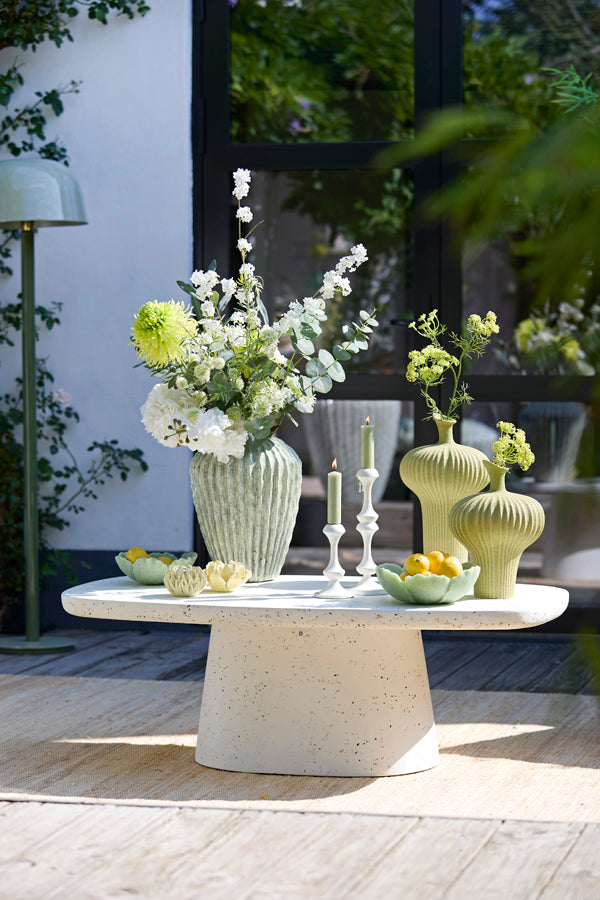 Light & Living Accessories Vase deco 23,5x42,5 cm NEVANO matt green House of Isabella UK