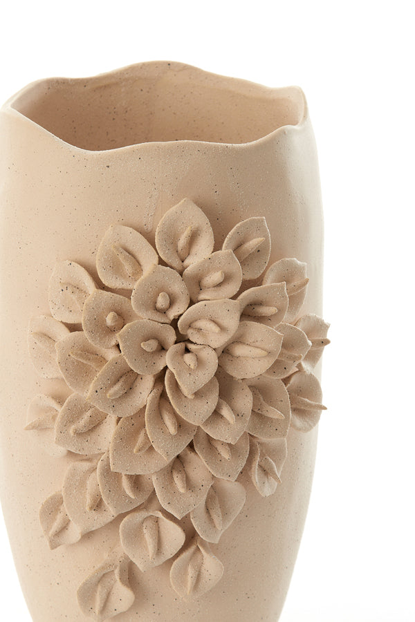 Light & Living Accessories Vase deco 23x19x35,5 cm AMIATA ceramics matt cream House of Isabella UK