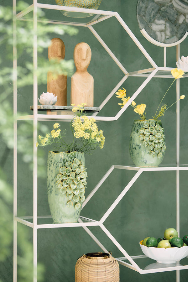 Light & Living Accessories Vase deco 23x19x35,5 cm AMIATA ceramics mint green House of Isabella UK