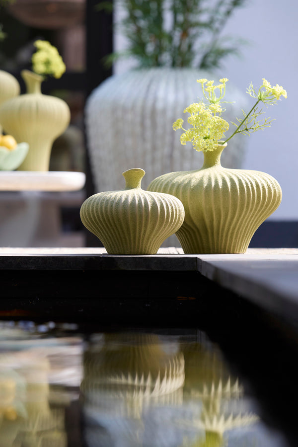 Light & Living Accessories Vase deco 23x22,5x18 cm NEVANO matt green House of Isabella UK