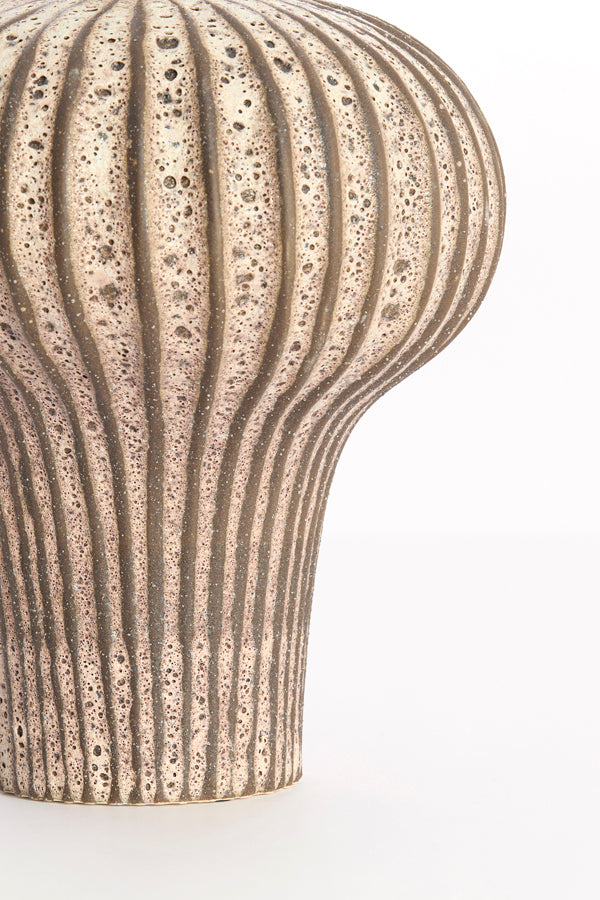 Light & Living Accessories Vase deco 23x22x32,5 cm NEVANO matt dark brown+cream House of Isabella UK